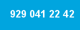 929 041 22 42 929 041 22 42